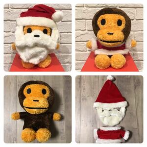 クリスマス サンタクロース マイロ ぬいぐるみ a bathing ape BAPE Christmas baby milo Plush doll エイプ ベイプ サンタ m6175