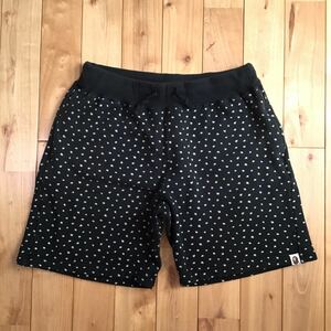 BAPESTA LOGO スウェット ハーフパンツ Mサイズ a bathing ape BAPE sta sweat shorts ショーツ エイプ ベイプ star スター 108gd