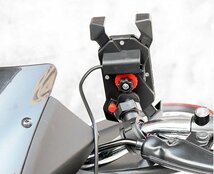 MADMAX バイク用品 USBソケット一体型スマホホルダー マウントセット 防水キャップ付/android アンドロイド 充電 ツーリング【送料800円】_画像10