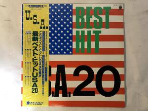 21111S 帯付12inch LP★最新ベスト・ヒットUSA20/BEST HIT U.S.A.20★SUX-290-V