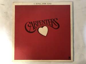 21124S 12inch LP★カーペンターズ/CARPENTERS/A SONG FOR YOU★AML 135