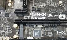 【中古パーツ】BIOS確認のみ、ASROCK Z77 Extreme6 マザーボード ＩＯパネル付　LGA1155 ■MB1791_画像4