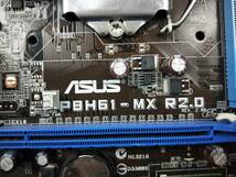【中古パーツ】BIOS確認のみ、ASUS P8H61-MX R2.0 マザーボード　LGA1155 ■MB1666_画像4