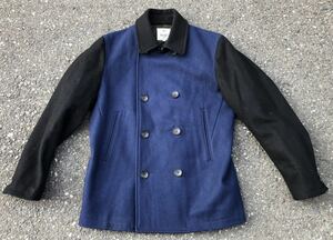  pea coat Freak'sStore (L black × navy blue )