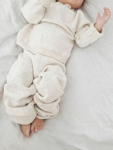 OAT children's sprinkle knit sweater&pant