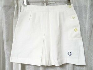 新品 70年代 ビンテージ ヒットユニオン 日本製 FRED PERRY フレッドペリー スコート キュロット スカート テニス W64 レトロ 昭和 当時物