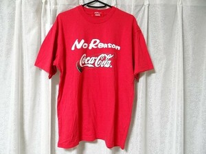 希少 コカコーラ No Reason Tシャツ 赤色