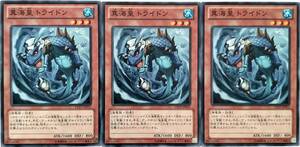 【遊戯王】真海皇 トライドン 3枚セット ノーマル モンスター　効果