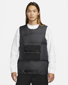  new goods regular price 16500 jpy XL size NIKE Nike men's CITY MADE THERMA-FIT down vest black black 