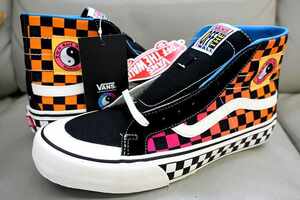 新品未使用 VANS バンズ USA企画 SK8-HI 138 DECON SF 陰陽ロゴ チェッカーフラッグ柄 TOWN & COUNTRYコラボ 定価￥10,450 US9 27センチ