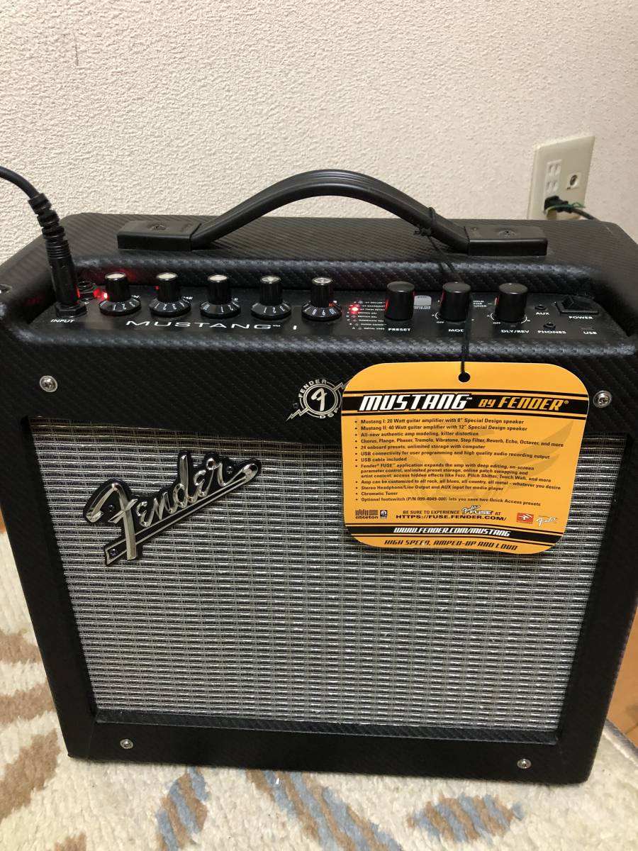くすみ水色 【美品】Fender MUSTANG GT 100 モデリングギターアンプ