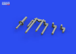 ED648789 P-38J Lightning gun barrels 3D PRINTED 1/48 for Tamiya kits