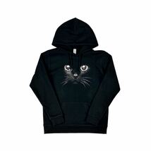 新品 黒猫 ねこ クロネコ かわいい 動物 アニマル プリント パーカー XS S M L XL ビッグ オーバー サイズ XXL ジップアップ Tシャツ ロンT_画像6