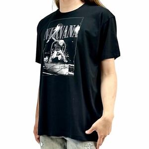 新品 NIRVANA ニルヴァーナ カートコバーン ジャンプ スマイリーロゴ Tシャツ S M L XL ビッグ オーバー サイズ XXL~5XL ロンT パーカー 可