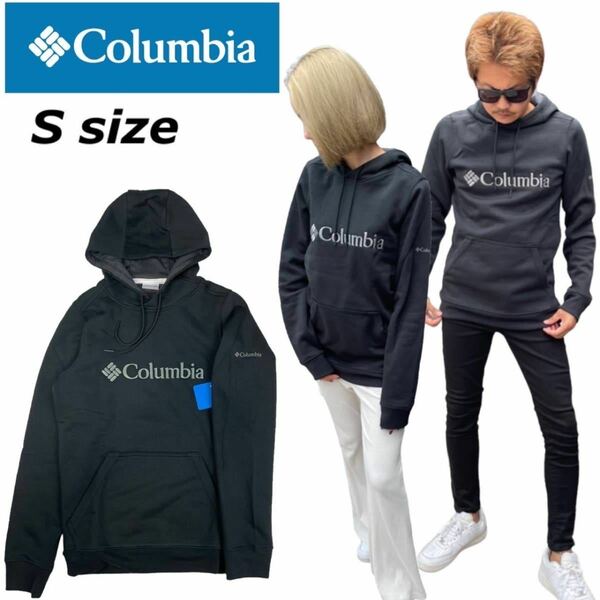 コロンビア Columbia パーカー プルオーバー フーディー 1681661 スウェット 黒 S 刺繍ロゴ 裏起毛 COLUMBIA BASIC LOGO HOODIE 新品