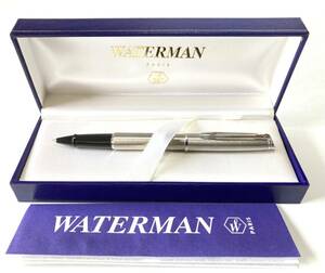 【超美品】waterman ウォーターマンメトロポリタン キャップ式 水性ボールペン クローム ヴィンテージ