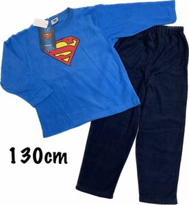  новый товар 19367 Супермен 130cm синий голубой флис длинный рукав пижама длинный рукав длинные брюки мужчина Kids становится ..