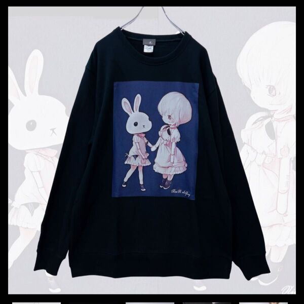 NieR ラビットトレーナー 長袖 黒 新品 服 トップス