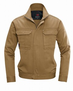 バートル 8091 長袖ジャケット キャメル Lサイズ 春夏用 メンズ 防縮 綿素材 作業服 作業着 8091シリーズ