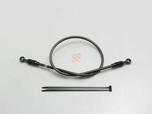 ハリケーン HB7L055SB SURE SYSTEM LINE ブレーキホース メッシュ Lタイプ ブラック 長さ55cm フル・ステンレス製