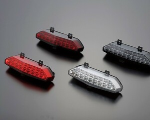 ポッシュ 072090-90 LEDテールランプユニット 純正交換タイプ カスタムタイプ レッドレンズ ZRX1200DAEG ZRX1200ダエグ