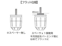 ポッシュフェイス 033979-21-10 ウルトラヘビーバーエンド タイプ2(マットカラー) マットチタン M6 ホンダ用/スズキ用_画像4