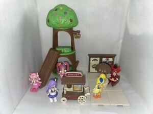 プリキュア　ぷりきゅ～とタウン　森のツリーハウス　ポップコーンワゴン　おみせやさん　フィギュア　5種 現状品