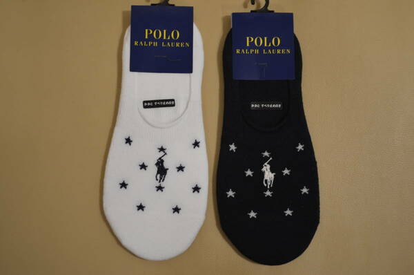 新品　未使用 　タグ付き　女性　POLO RALPH LAUREN 　ポロ ラルフローレン　スター柄ペッツソックス　２足セット　送料無料