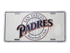 CMプレート MLB （SAN DIEGO PADRES ） 看板 ナンバープレート型 インテリア アメリカ雑貨 アメリカン雑貨