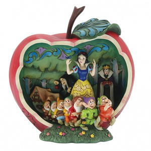  Disney Snow White Apple scene figure height 20.3cm ornament objet d'art 7 person. small person . woman Princess JIM SHOR