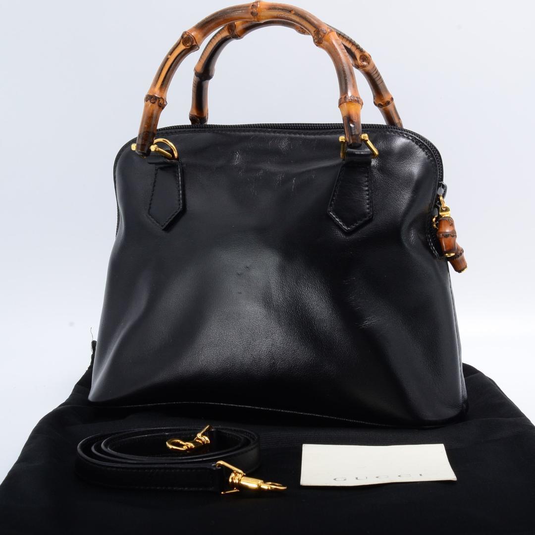 美品 極希少!Gucci バンブー2wayミニ ハンドバッグ ショルダーバッグ