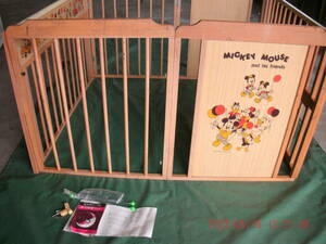  retro Mickey Mouse не использовался детская кроватка Circle забор домашнее животное Circle .