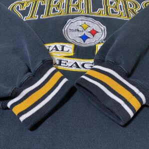 00s LOGOATHLETIC NFL Pittsburgh Steelers ピッツバーグ・スティーラーズ スウェット トレーナー L USA古着 アメリカ古着の画像6