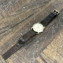 WITTNAUER ウィットナー 14K 金無垢 手巻き 腕時計 スモセコ ヴィンテージ 菊MZ_画像8
