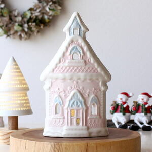  Christmas Xmas candle holder LED candle attaching lighting small desk stylish ceramics LED candle attaching candy - house wide 