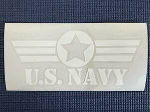 ★U.S.NAVY ステッカー　80mm×185mm★USA　US NAVY　DANGER TOP GUN F18 F14 F15 F35