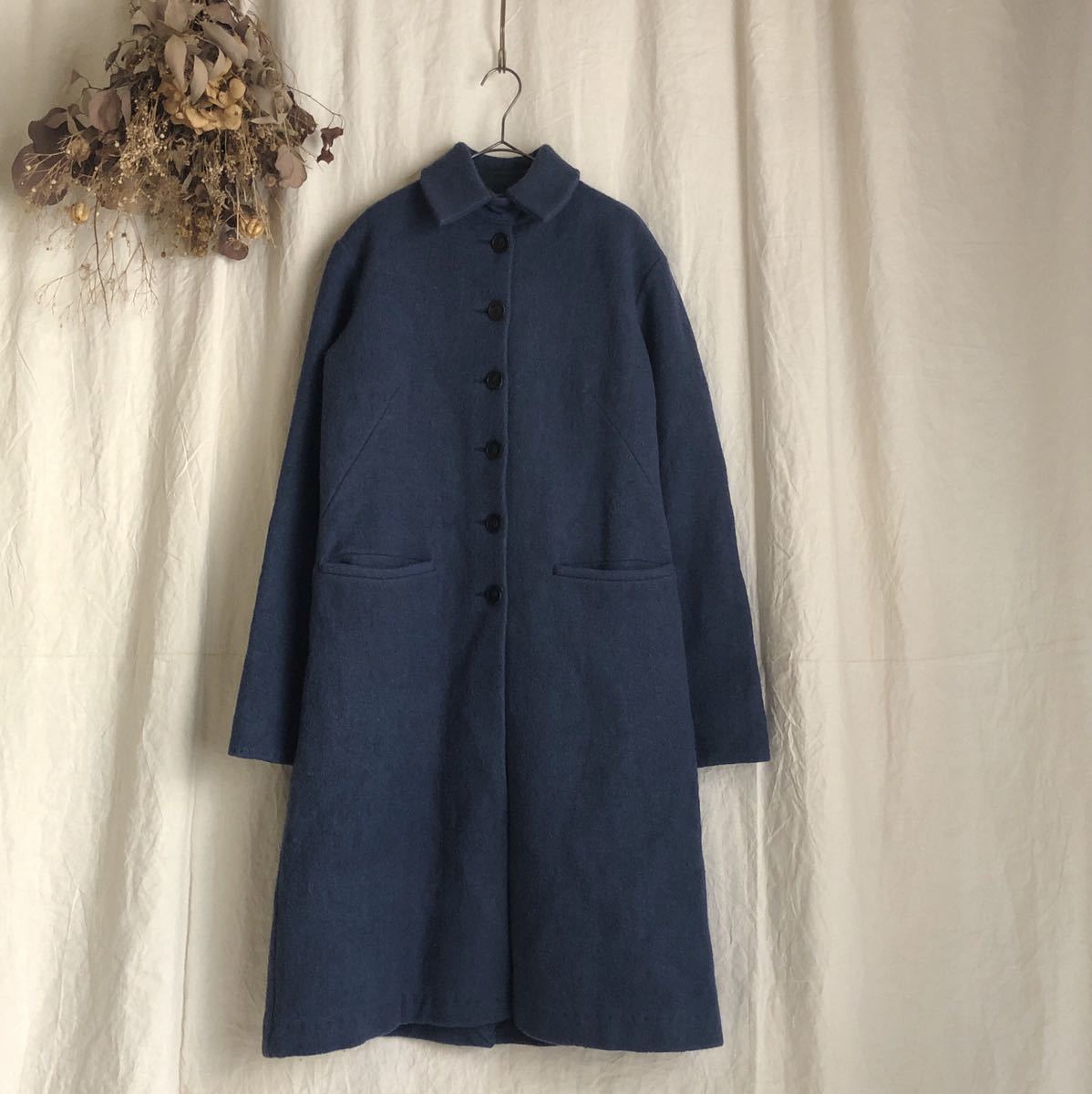 本日特価】 Khadi and Co カディアンドコー 手織り 麻布 ロングコート