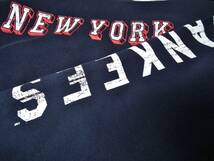 ◆Majestic マジェスティック ニューヨーク ヤンキース NEW YORK YANKEES スウェット パーカー ネイビー MLB メジャーリーグ ベースボール_画像4