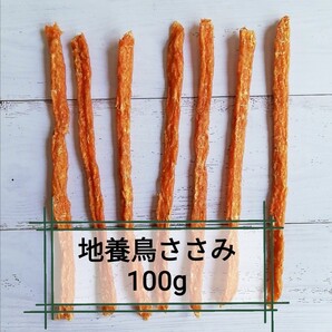 【自家製】 地養鳥 さっさみぃ(カリカリ) 100g スティックタイプ 犬のおやつ ささみジャーキー