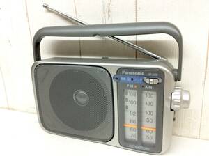 レトロ 【 Panasonic FM/AM RADIO RF-2400 】 パナソニック 220mm×60mm×125mm 中古品 実働品 難あり 当時物 昭和 平成