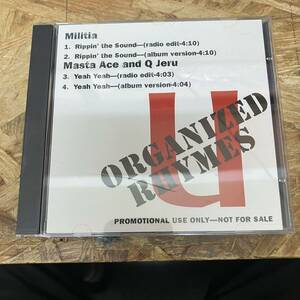 シ● HIPHOP,R&B MILITIA - RIPPIN' THE SOUND / MASTA ACE AND Q JERU - YEAH YEAH シングル,PROMO盤 CD 中古品