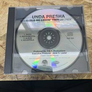 ● HIPHOP,R&B UNDA PRESHA - GIRLS BE LOVIN' THIS INST,シングル,PROMO盤 CD 中古品