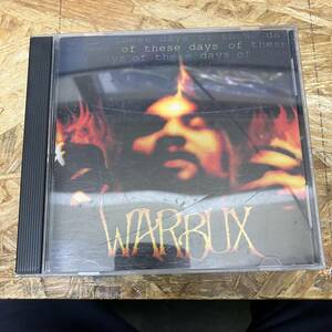 ● HIPHOP,R&B WARBUX - OF THESE DAYS アルバム,INDIE CD 中古品
