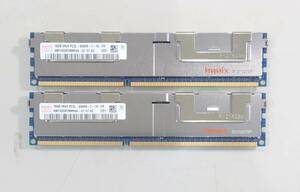 KN2962 【現状品】hynix 16GB 4Rx4 PC3L-8500R-7-10-F0 メモリ 2枚セット