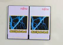 KN2893 【現状品】 Fujitsu 4MB Flash card 2枚セット_画像1