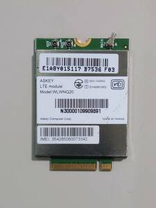 KN2993 【現状品】 ASKEY LTE module Model:WLWNQ20