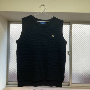 [ARNOLD PALMER Golf wear knitted the best ] Arnold Palmer men's navy tops old clothes fashion [C6-3②]1108