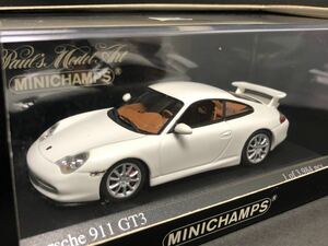 ミニチャンプス 1/43 ポルシェ 911 GT3 2003 ホワイト 即決
