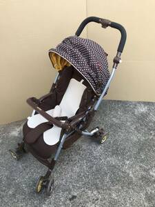  free shipping J51253 Aprica stroller chocolate quattro Polka dot ka Star do(BR) product number 92884