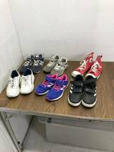 送料無料け54927 newbalance /CONVERSE その他 キッズスニーカー6足まとめ サイズ20.0〜22.0cm_画像1